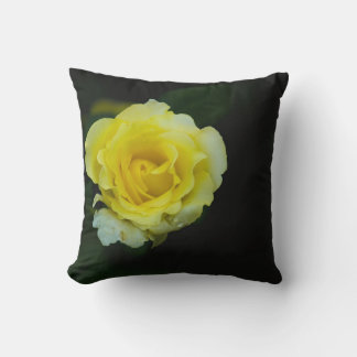 Yellow rose cushion