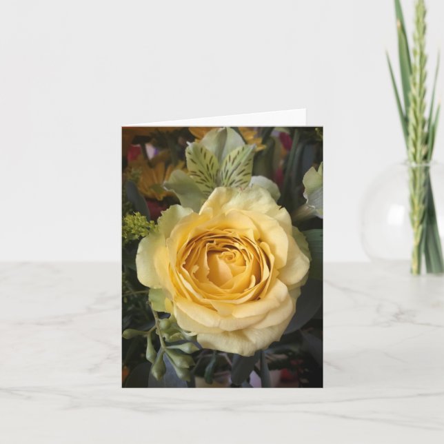 Yellow Rose | Elegant Floral | Thank You (Front)