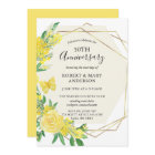 Yellow Rose Floral 50th Anniversary Party