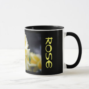 Yellow Rose Floral 5 Mug