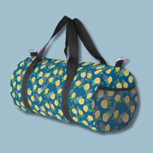 Yellow Rose Floral Botanical Duffle Bag