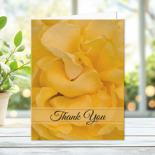 Yellow Rose Floral Thank You