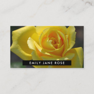 Yellow Rose, Floristry Business Card