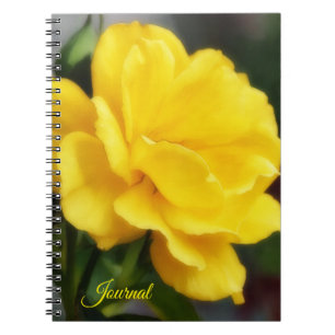 Yellow Rose Flower Art Personal Journal