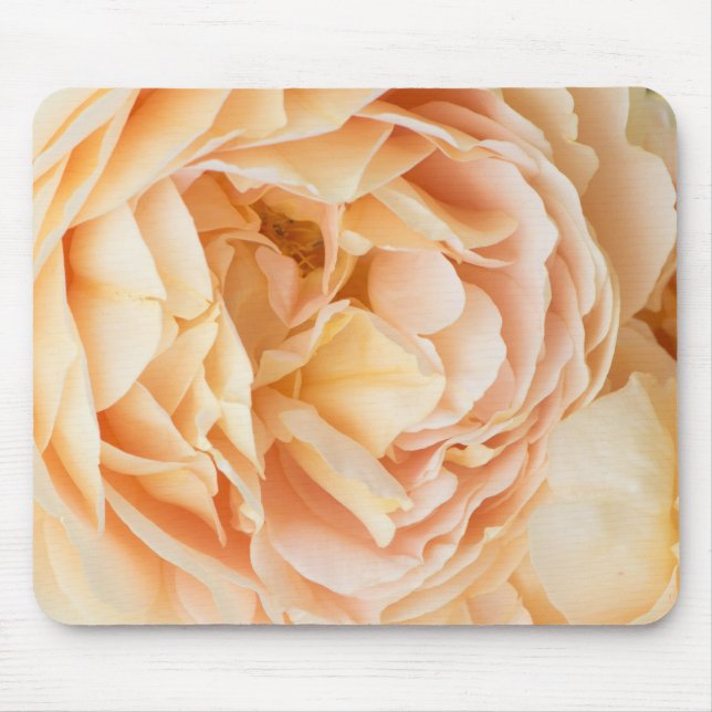 Yellow rose flower mouse pad (Front)