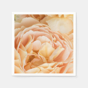 Yellow rose flower napkin
