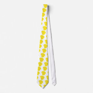 yellow rose flower tie
