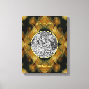 Yellow Rose Flowers Create Your Own Photo Canvas Print