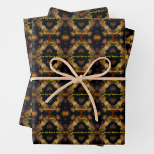 Yellow Rose Flowers Elegant Personalised Wrapping Paper Sheet