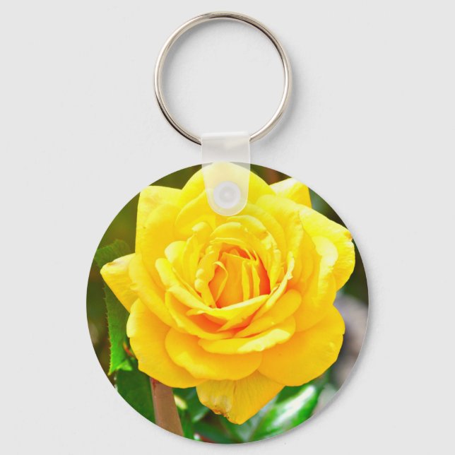 Yellow Rose Key Chain (Front)