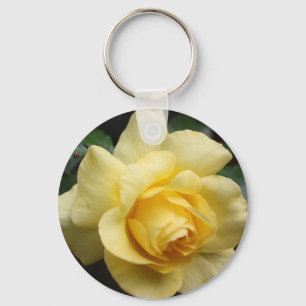 Yellow Rose Keychain