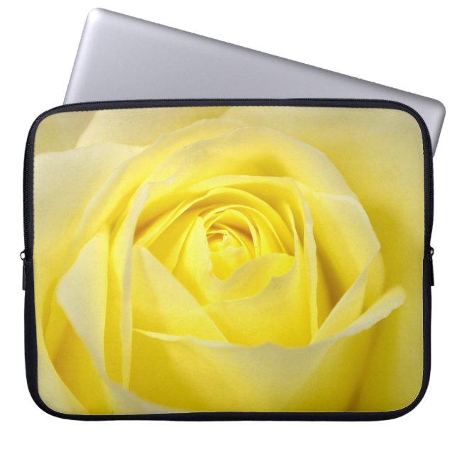 Yellow Rose Laptop Sleeve (Front)