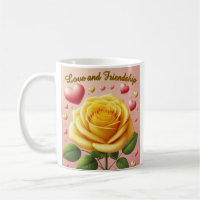 Yellow Rose - Love and Friendship Mug