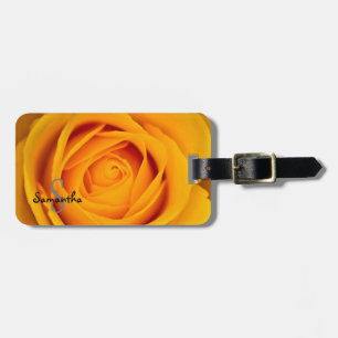 Yellow Rose Luggage tag