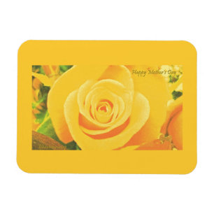 Yellow Rose Mother's Day Premium Flexi Magnet