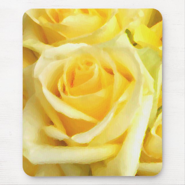 ,Yellow Rose_ Mouse Pad (Front)
