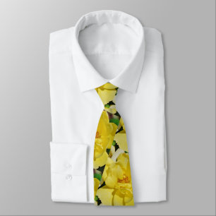 Yellow Rose Neck Tie