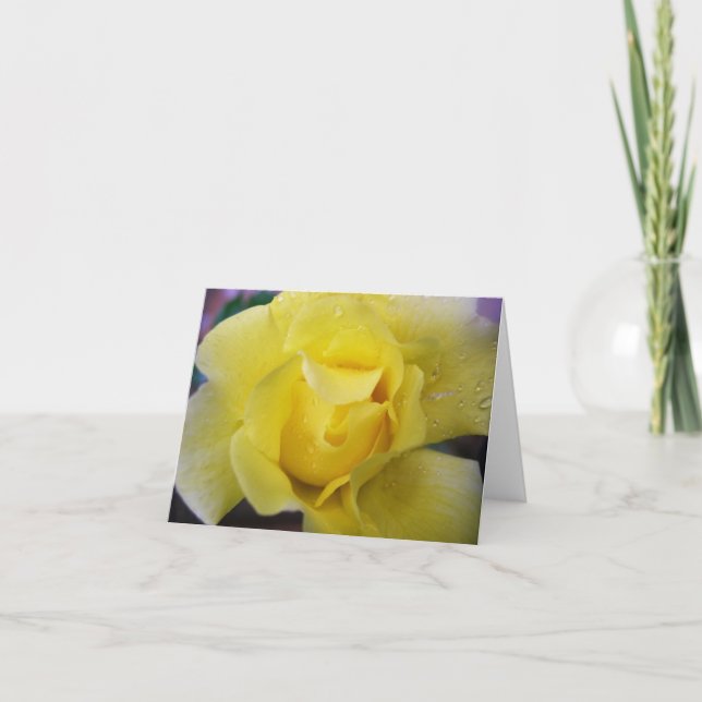 Yellow Rose Notecard (Front)