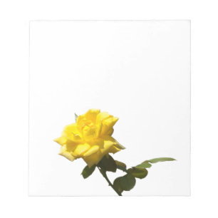 Yellow rose notepad