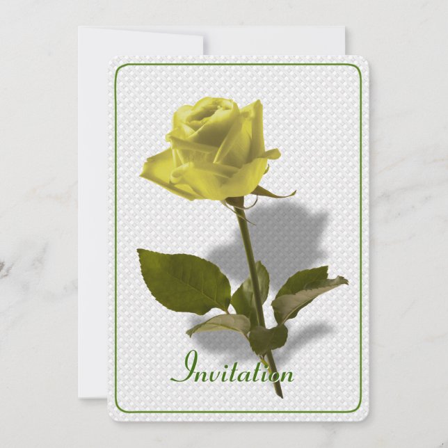 Yellow Rose of Friendship Invitation (Front)