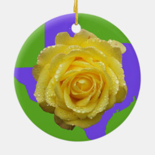 Yellow Rose of Texas Ornament