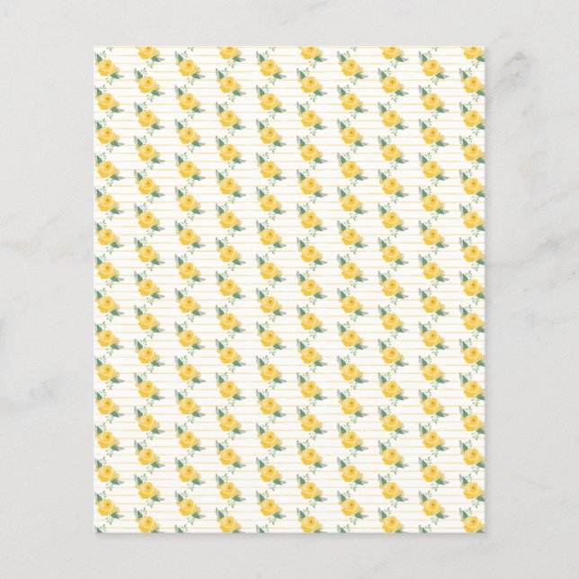 Yellow Rose of Texas Scrapbook Paper (Front)