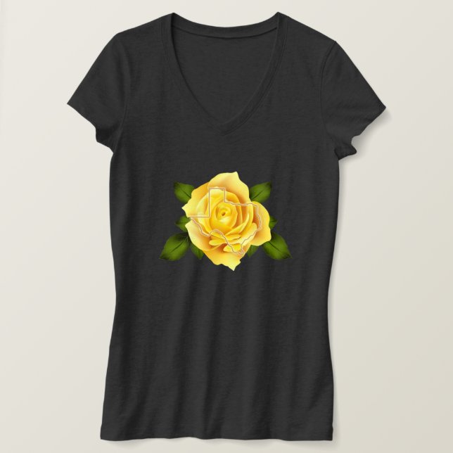 Yellow Rose of Texas T-Shirt (Design Front)