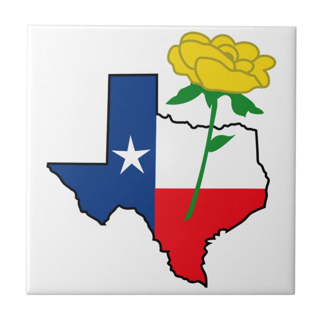 Yellow Rose of Texas Tile (Front)