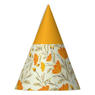Yellow rose party hat