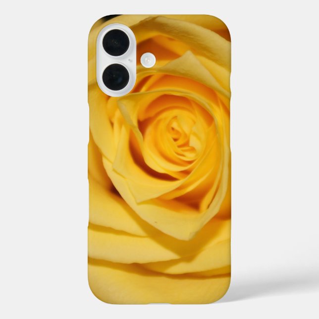Yellow Rose Petal iPhone Case (Back)