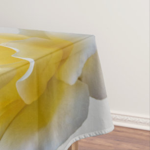 Yellow rose petals tablecloth
