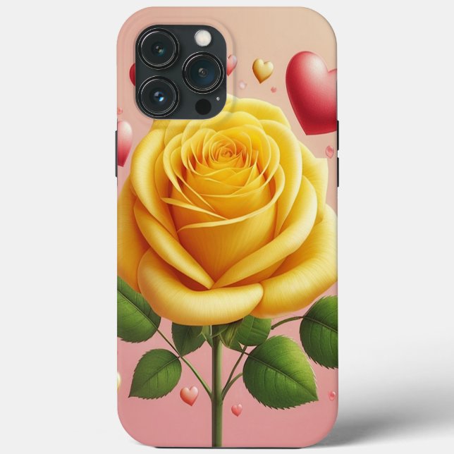 Yellow Rose Phone Case (Back)