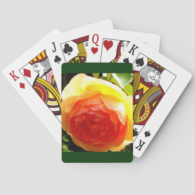 Yellow Rose Playing Cards (Back)