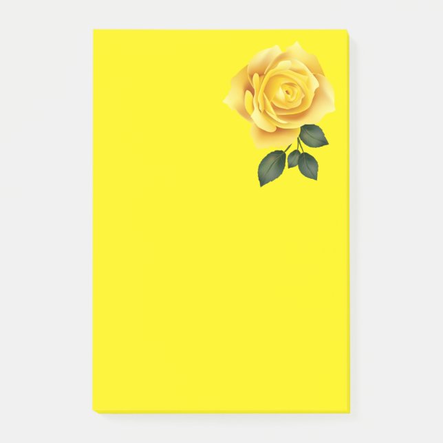 Yellow Rose / Post-it Notes (Front)
