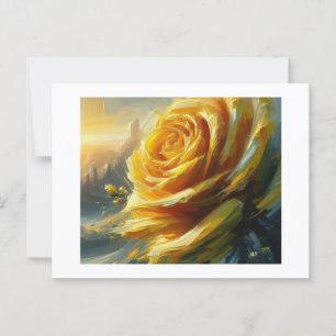 Yellow Rose, Postcard