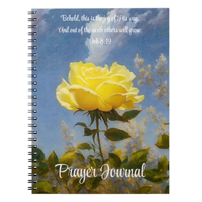 Yellow Rose Prayer Bible Verse Journal (Front)
