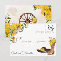 Yellow Rose Rustic Charro Western Quinceanera