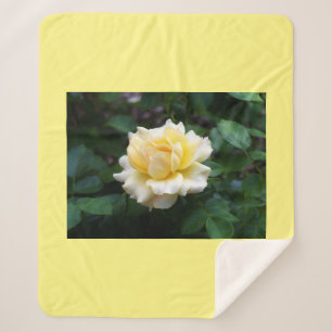 Yellow Rose Sherpa Blanket