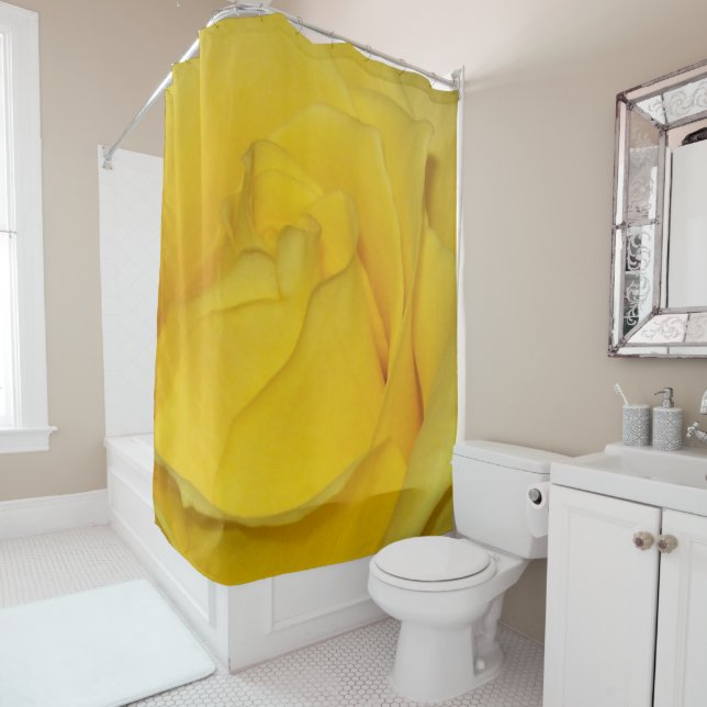 Yellow Rose Shower Curtain (In Situ)