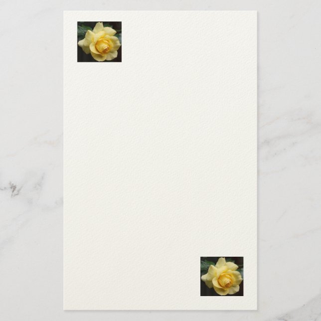 Yellow Rose Stationery (Front)