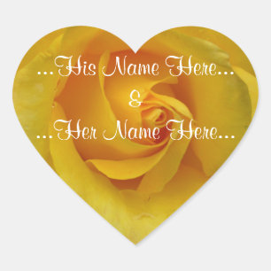 Yellow Rose Sticker Romantic Rose Wedding Sticker