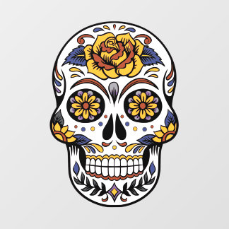 Yellow Rose Sugar Skull