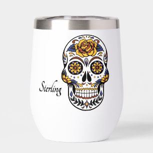 Yellow Rose Sugar Skull Personal