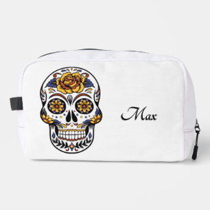 Yellow Rose Sugar Skull Personal  Dopp Kit
