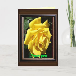 Yellow rose Texas Thank you Card