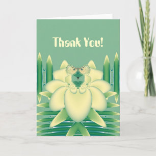 Yellow Rose Thank You Card