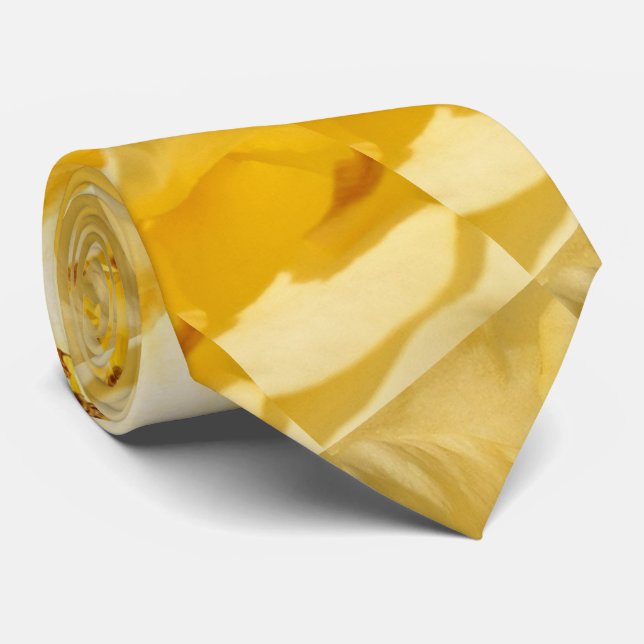 Yellow Rose Tie (Rolled)