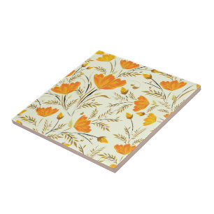 Yellow rose tile