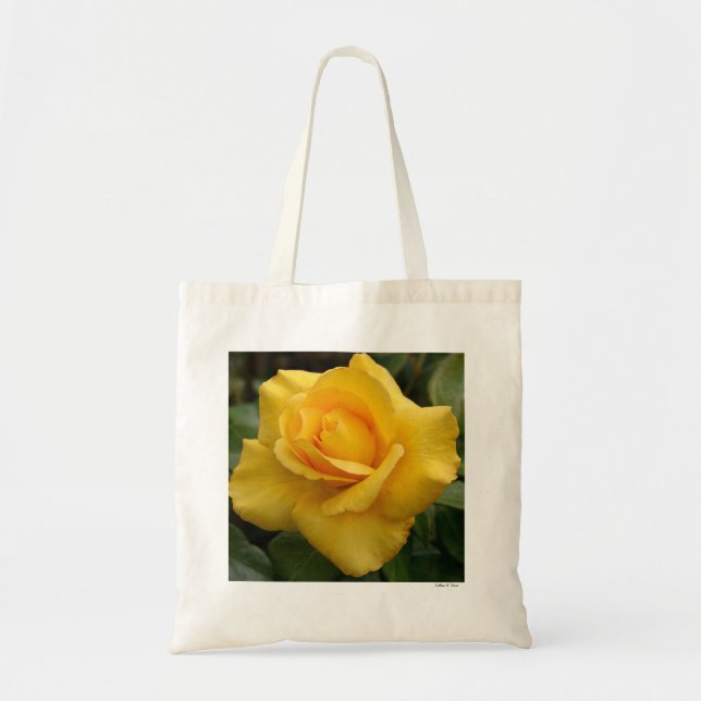 Yellow Rose Tote Bag (Front)