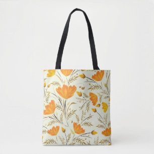Yellow rose tote bag